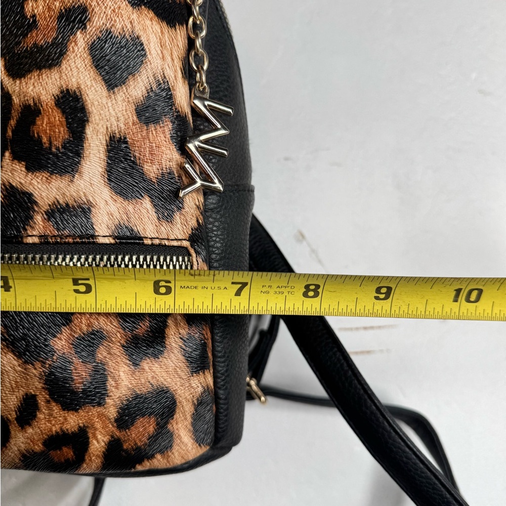Marc New York Black and Brown Leopard Backpack - Picture 8 of 10